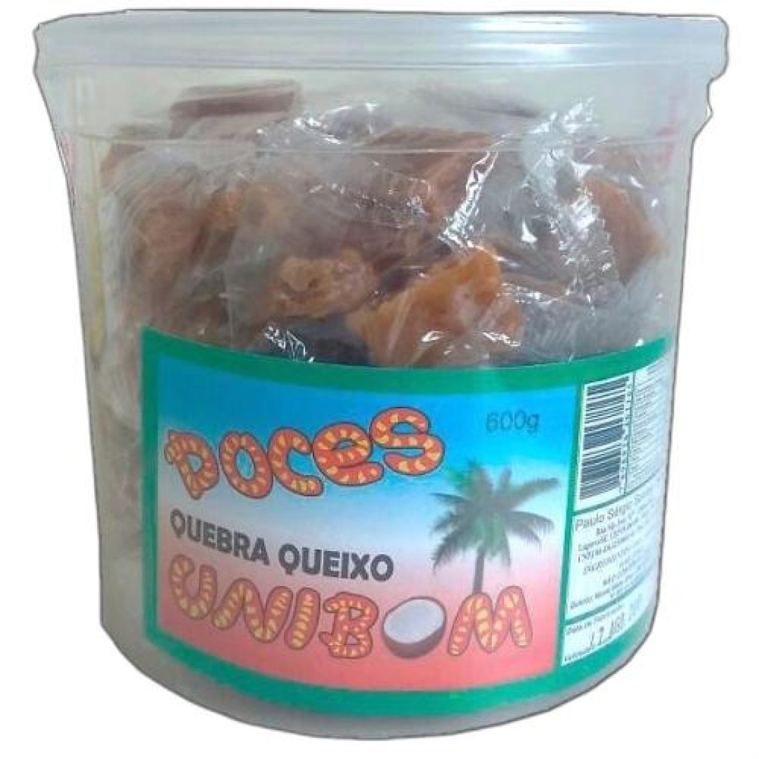 Detalhes do produto Quebra Queixo Unibom 500Gr (80Un) Crista Coco