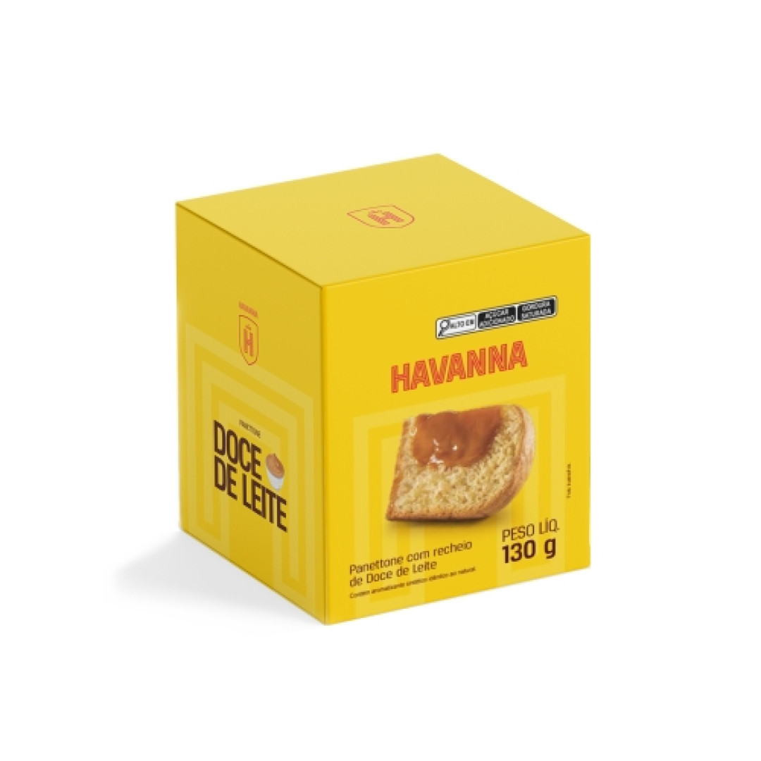 Detalhes do produto Panetone Mini Havanna 130Gr Amora   Doce De Leite