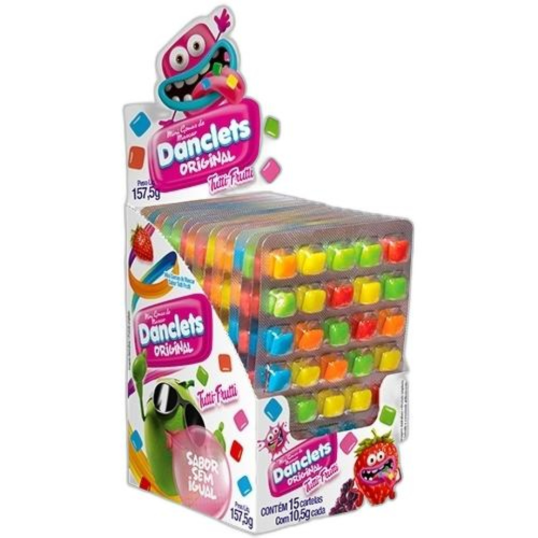 Detalhes do produto Chicle Mini Danclets 15X10,5Gr Danilla Tutti Frutti