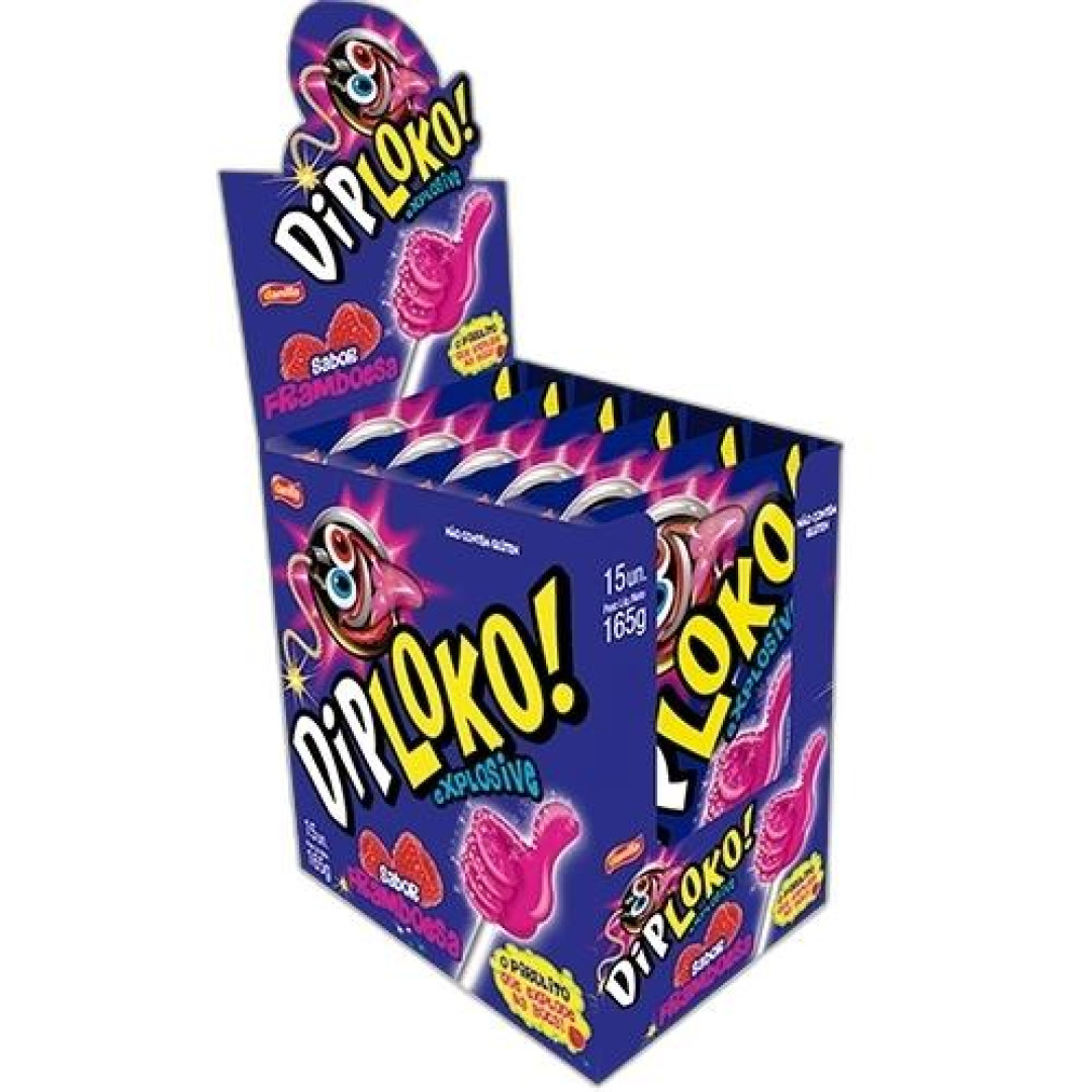 Detalhes do produto Pirl Diploko Booom Dp 15Un Danilla Framboesa