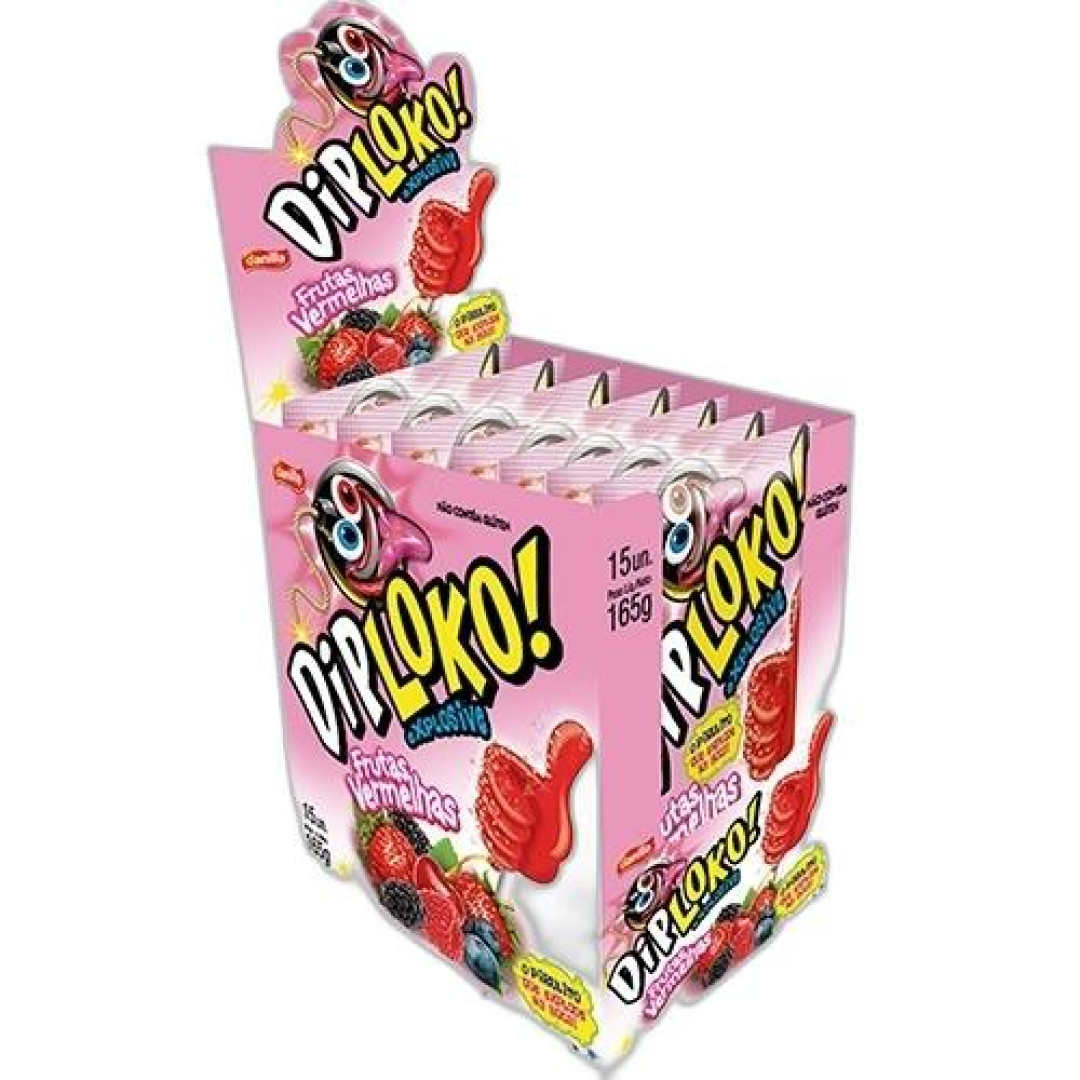 Detalhes do produto Pirl Diploko Booom Dp 15Un Danilla Frutas Vermelha