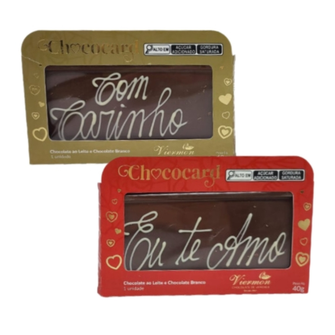 Detalhes do produto Choc Card 40G Viermon Choc.leite