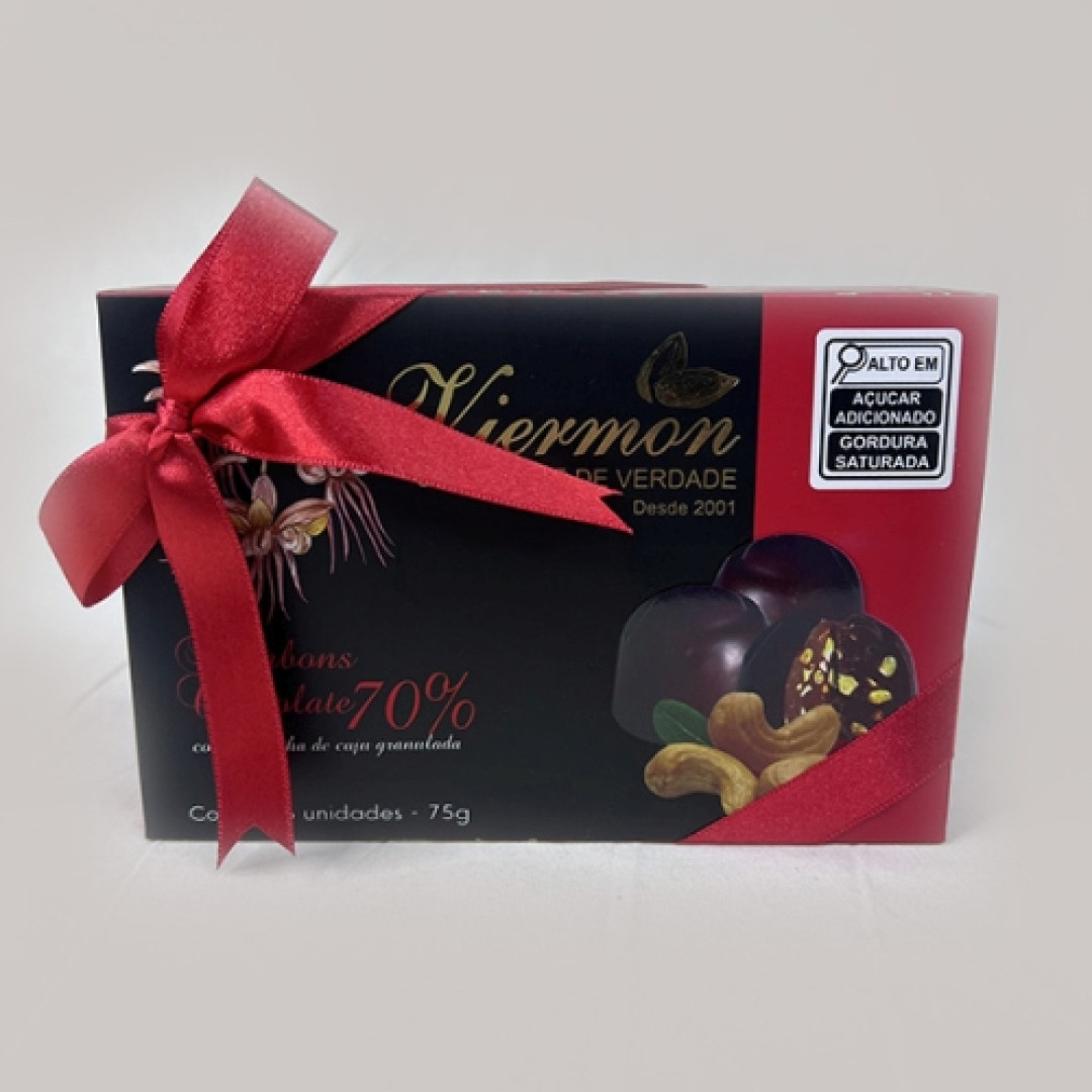 Detalhes do produto Choc Graos 70% 70G Viermon Cacau.graos