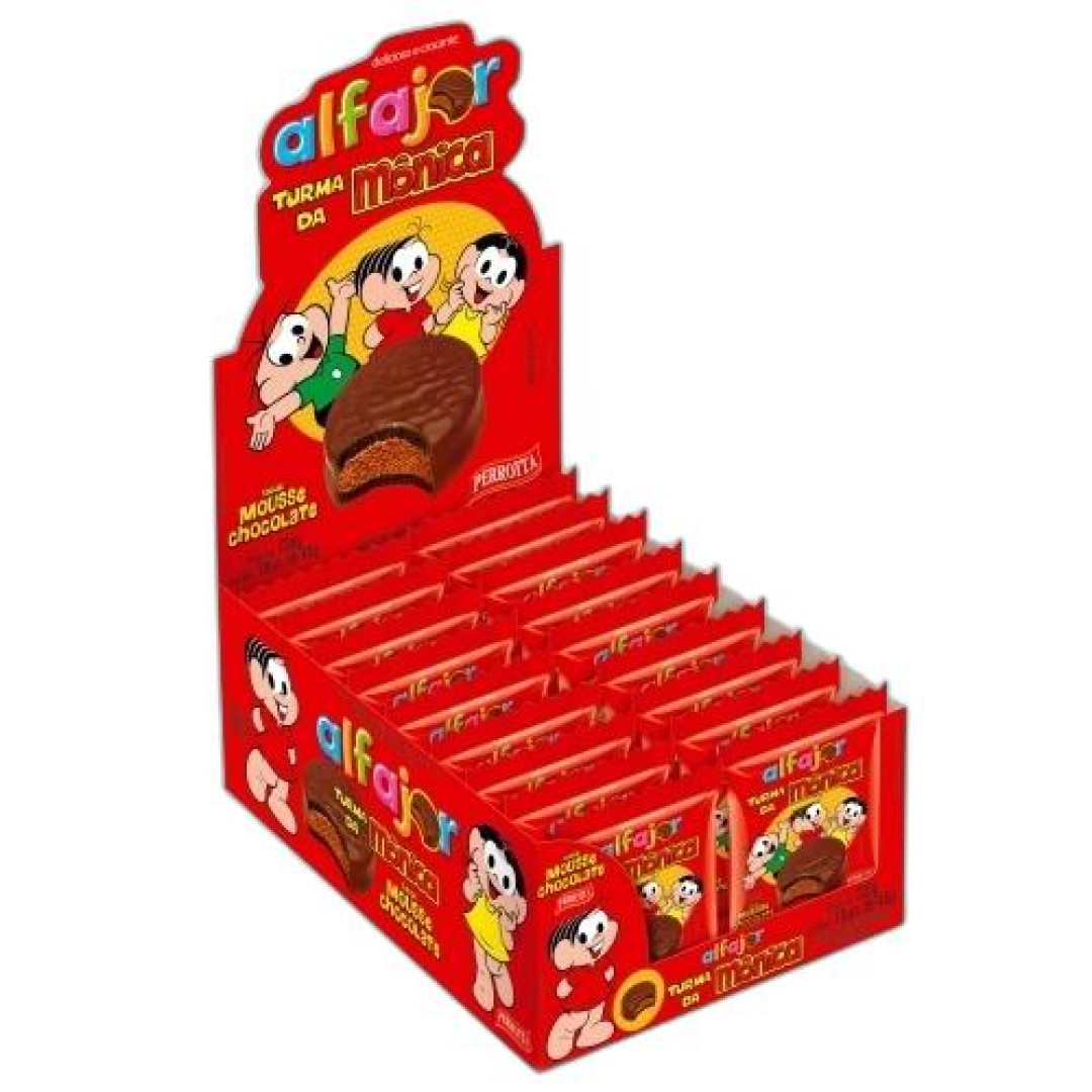 Detalhes do produto Alfajor Turma Monica 40Gr Green Lakes Mousse Choc