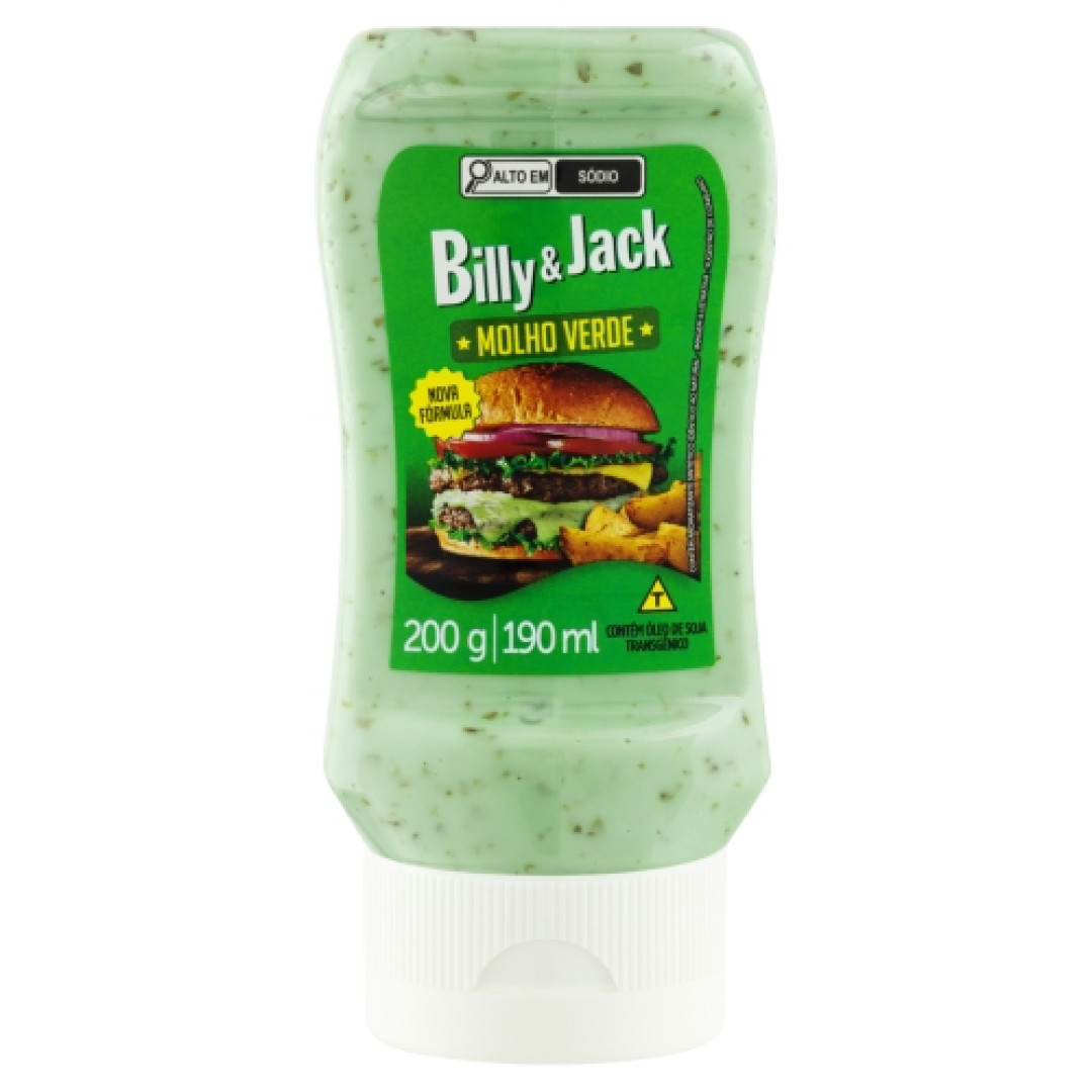 Detalhes do produto Molho Billy&jack 200Gr Verde