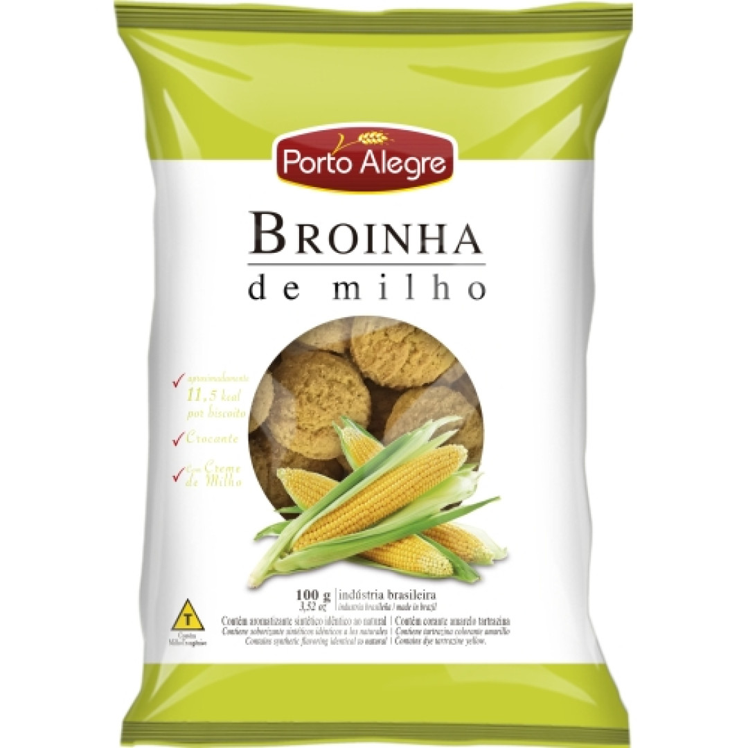Detalhes do produto Bisc Broinha 100Gr Porto Alegre  Milho