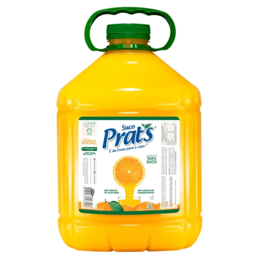 Detalhes do produto Suco 3 Litros  Prats  Laranja