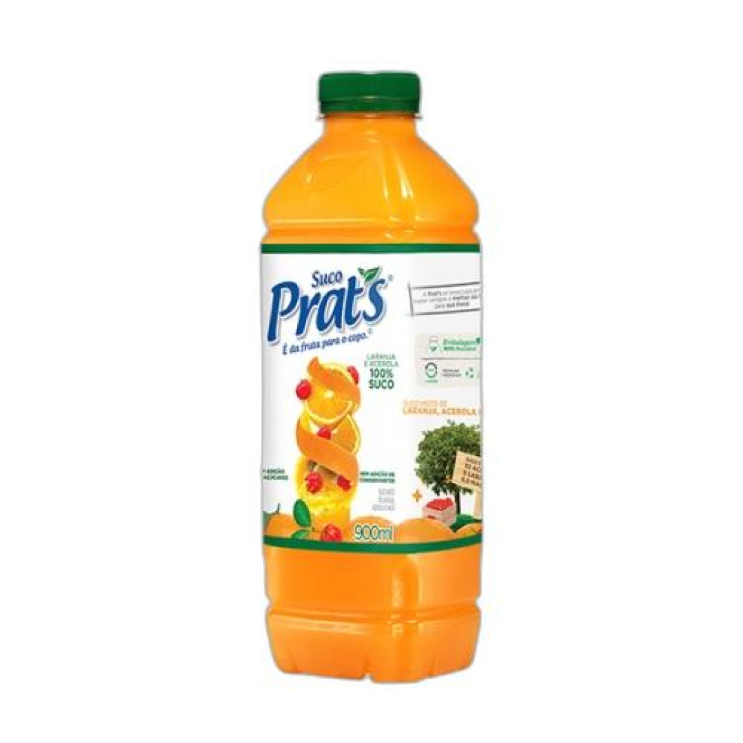 Detalhes do produto Suco 900Ml Prats  Laranja Acerola