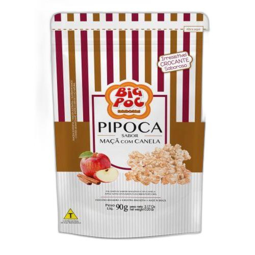 Detalhes do produto Pipoca 90Gr Big Poc Maca.canela