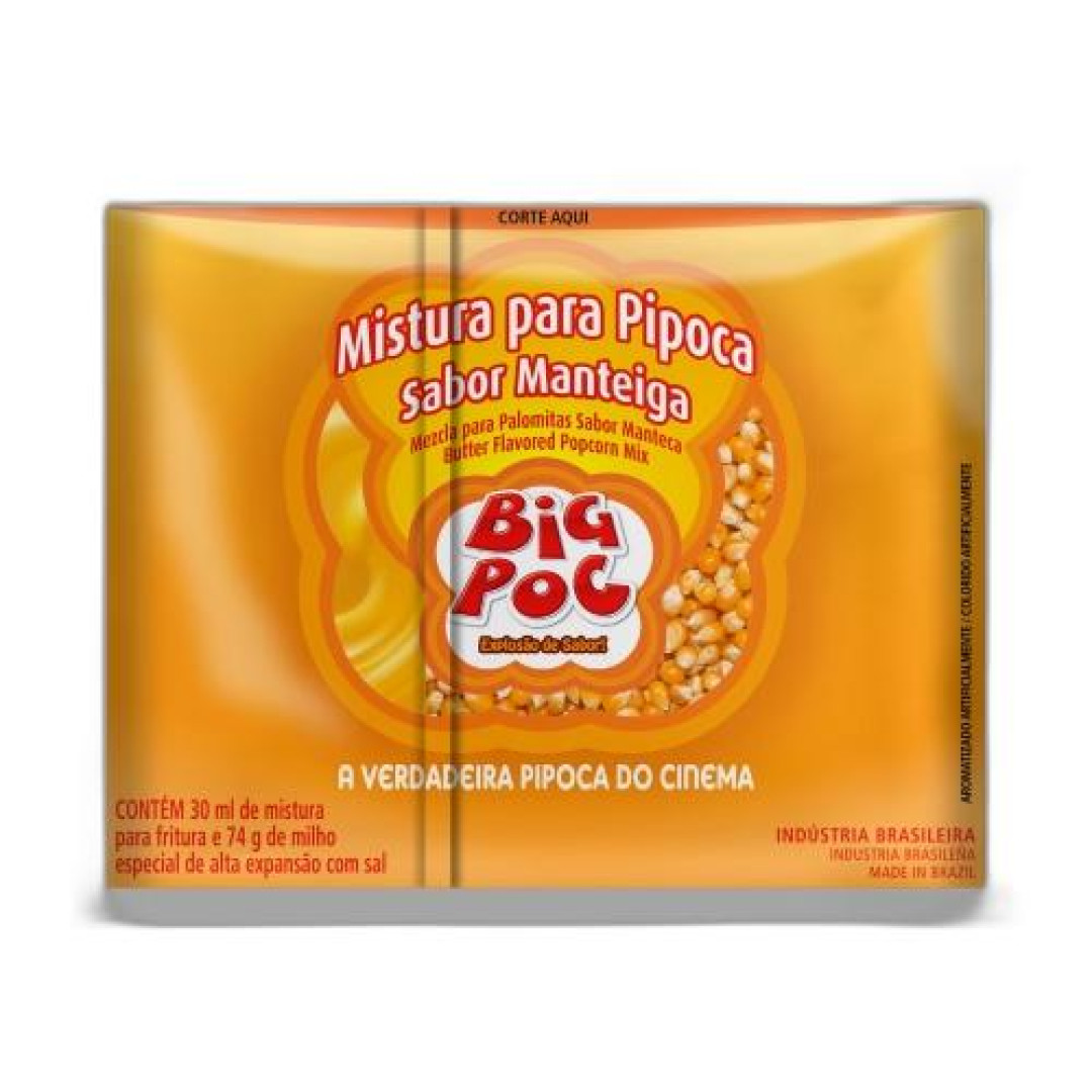 Detalhes do produto Mistura Pipoca 100Gr Big Poc Manteiga
