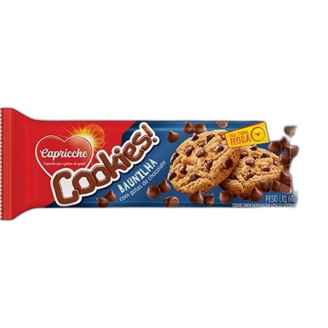 Detalhes do produto Bisc Cookies Pc 60Gr Capricche Baunilha