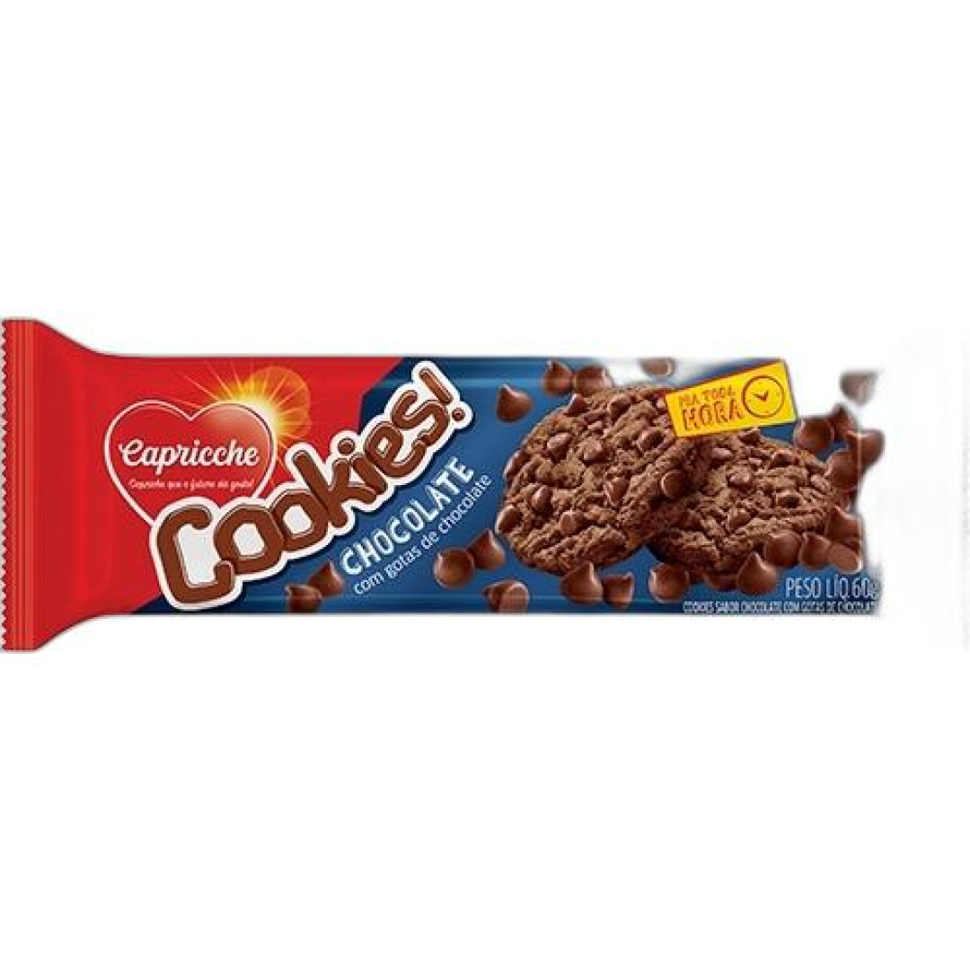 Detalhes do produto Bisc Cookies Pc 60Gr Capricche Chocolate