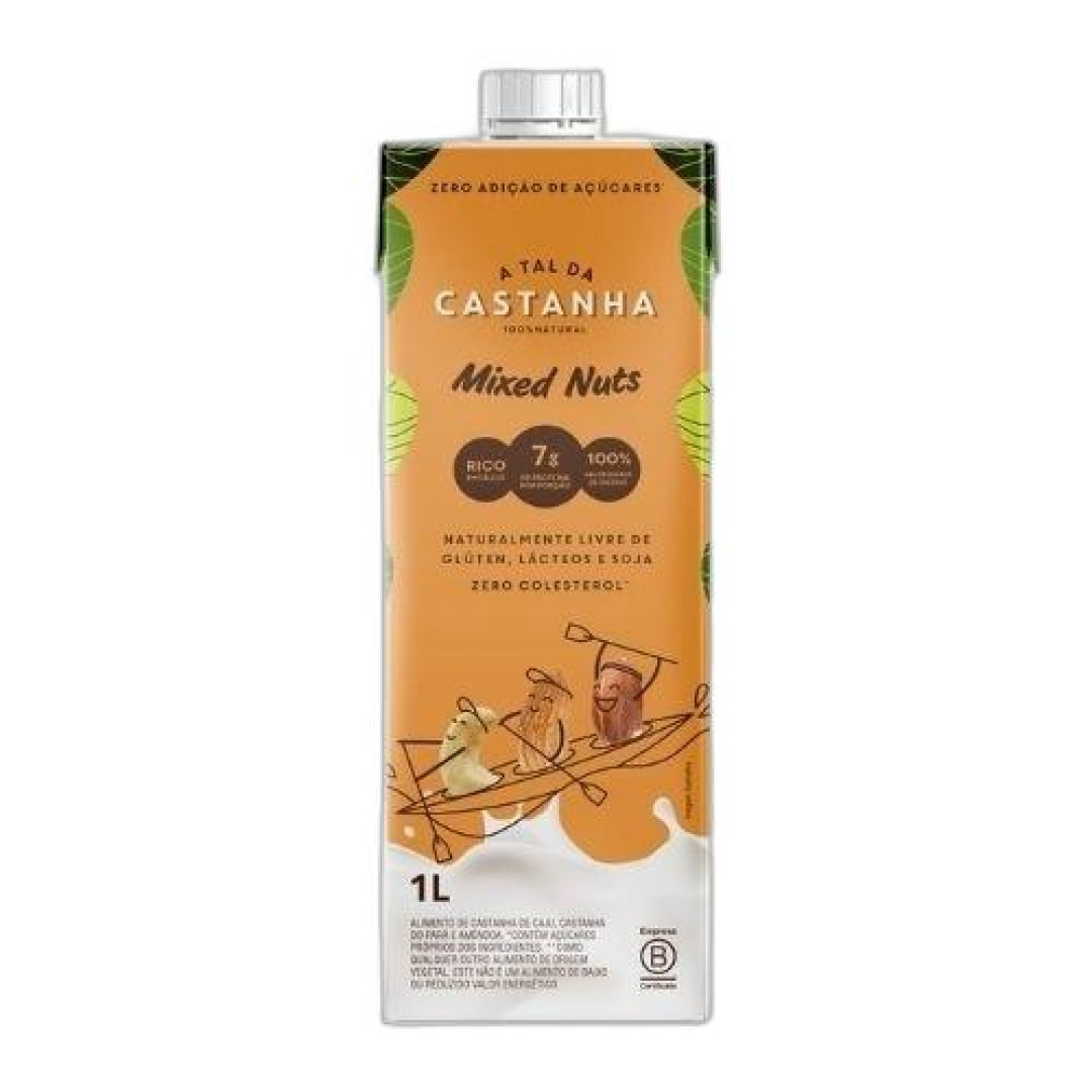 Detalhes do produto Bebida Vegetal Castanha 1L Tres Coracoes Mix Nuts