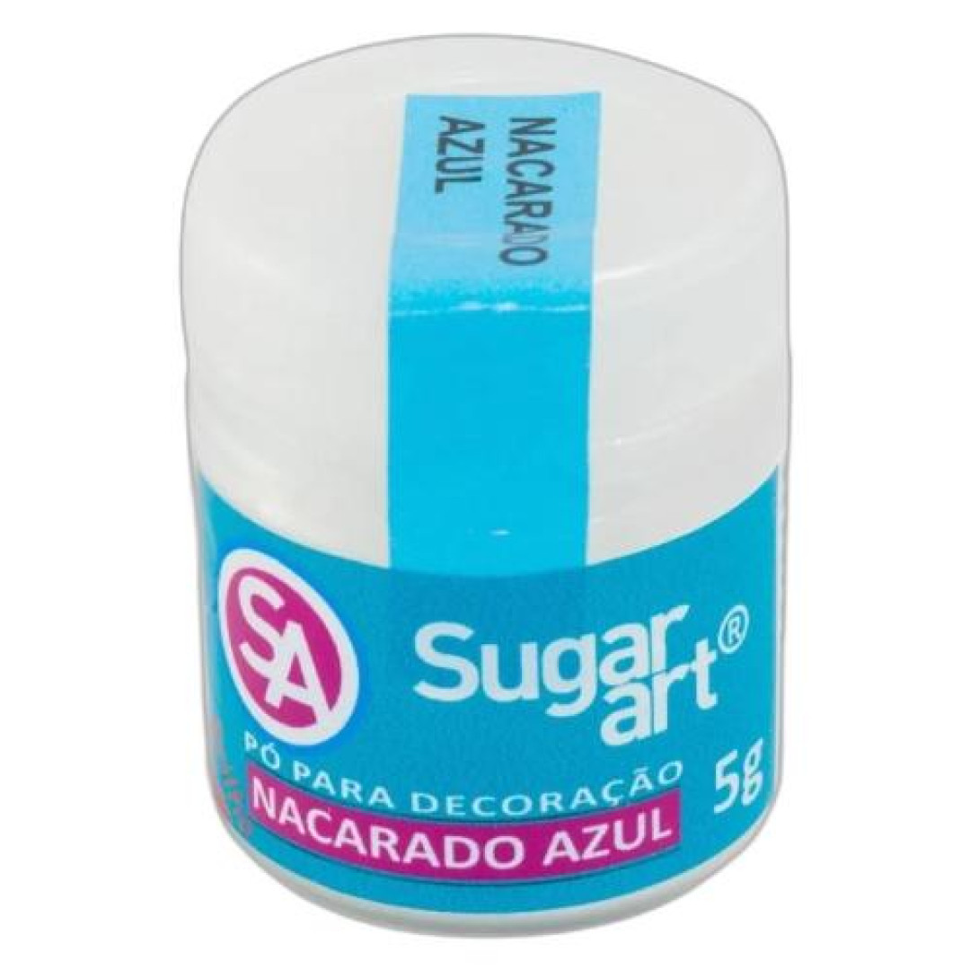 Detalhes do produto X Po P/decoracao 1Un 5Grs Sugar Art Azul Nacarado