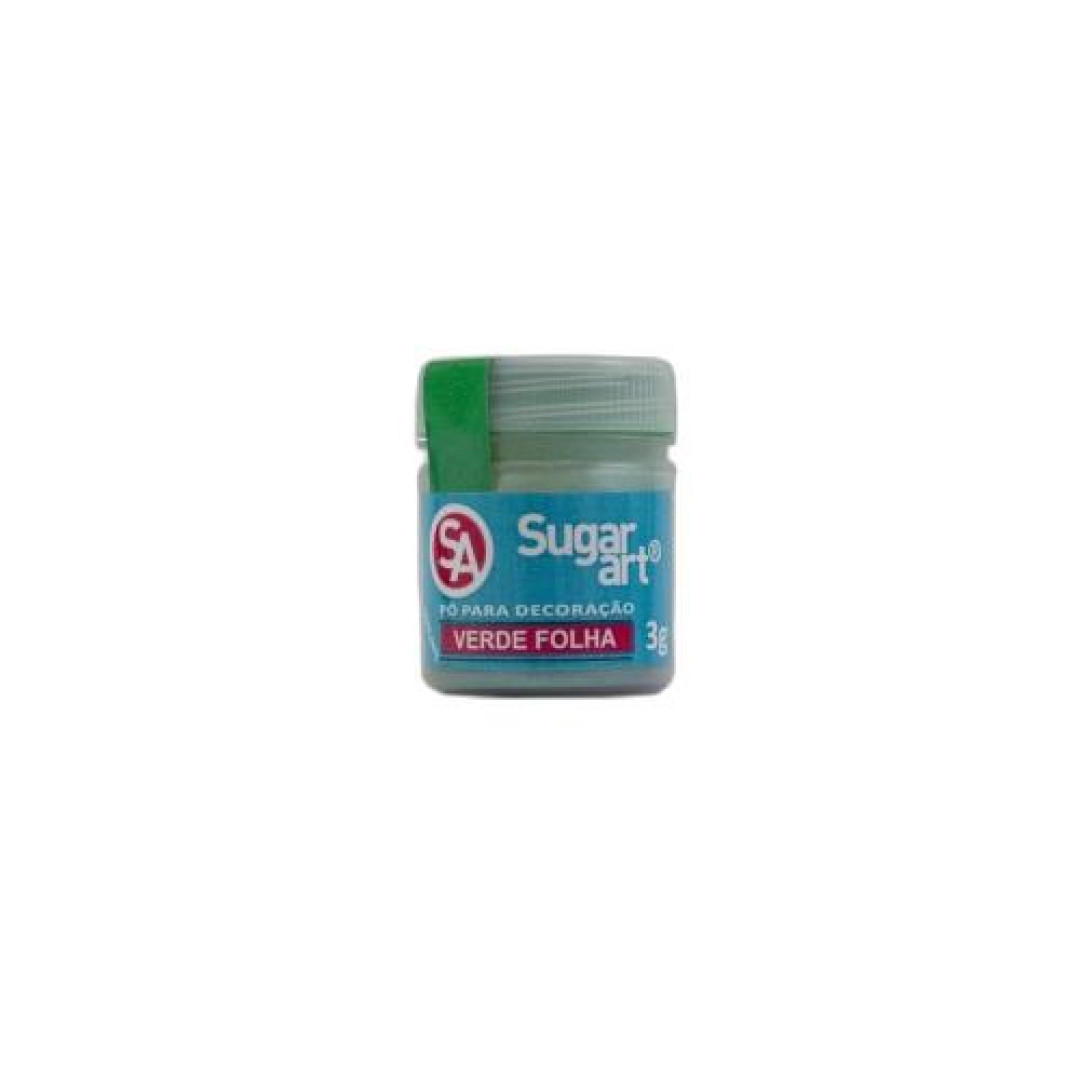 Detalhes do produto X Po P/decoracao 1Un 3Grs Sugar Art Verde Folha
