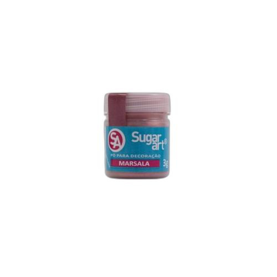 Detalhes do produto X Po P/decoracao 1Un 3Grs Sugar Art Marsala