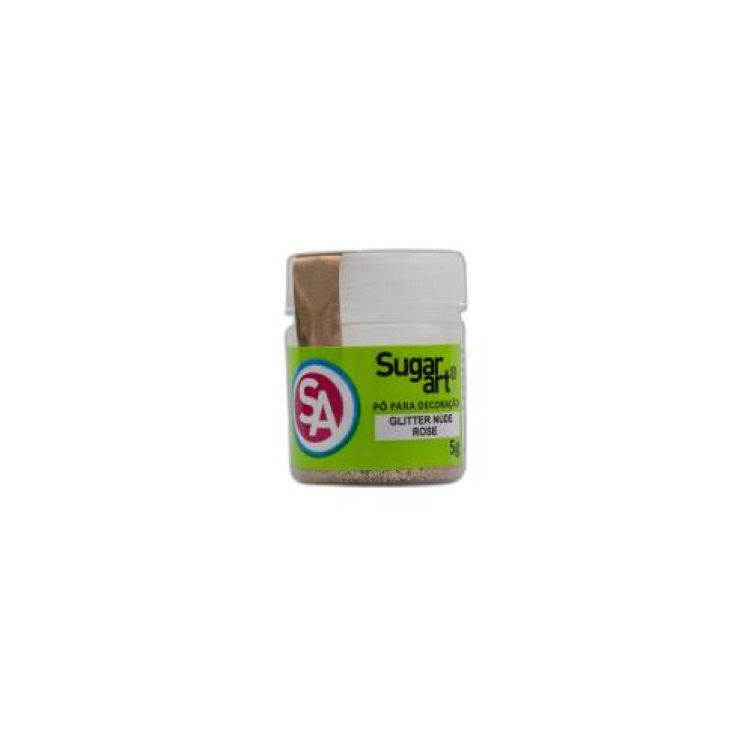 Detalhes do produto Glitter Para Decoracao 5Gr Sugar Art Nude Rose