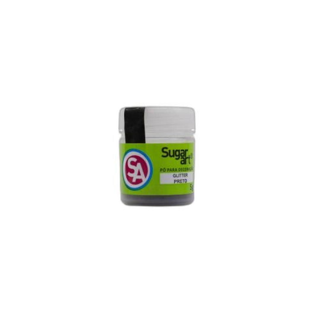 Detalhes do produto Glitter Para Decoracao 5Gr Sugar Art Preto