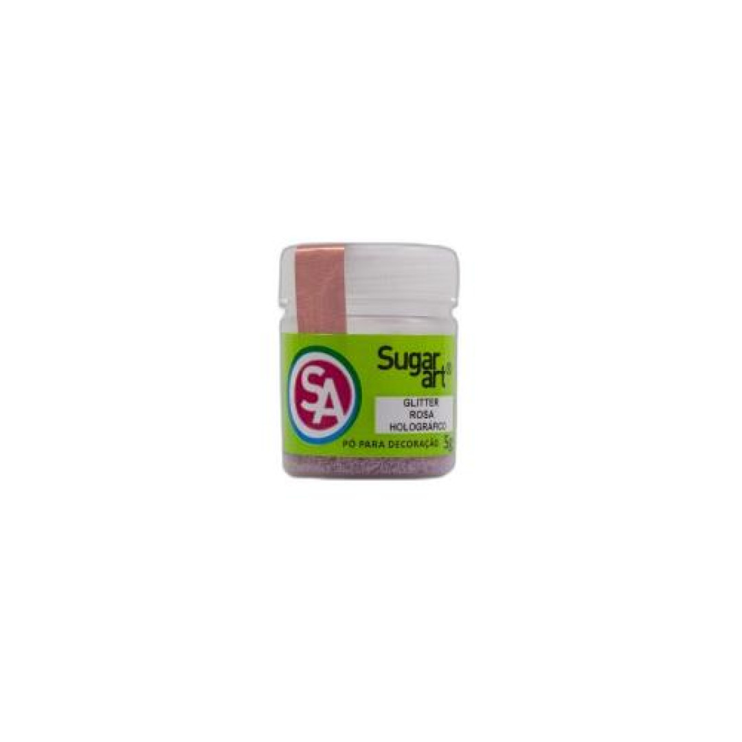 Detalhes do produto Glitter Decoracao 3D 5Gr Sugar Art Rosa