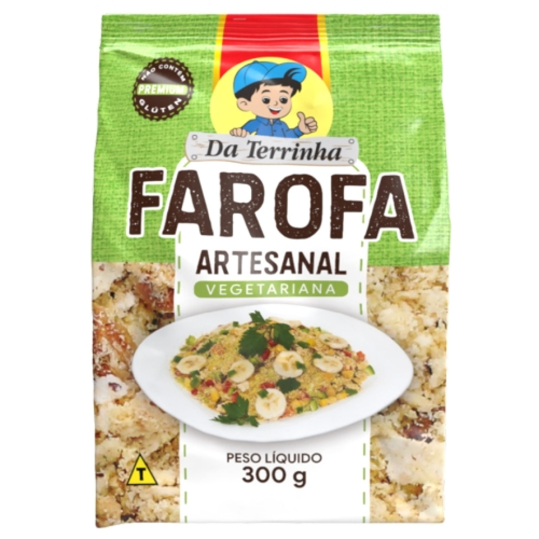 Detalhes do produto Farofa Pronta Artesanal 300Gr Da Terrinh Vegetariana