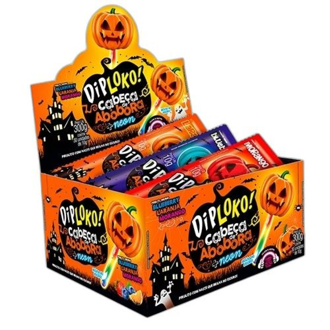 Detalhes do produto Pirl Diploko Cabeca Abobora Dp 30X10Gr Frutas Sort