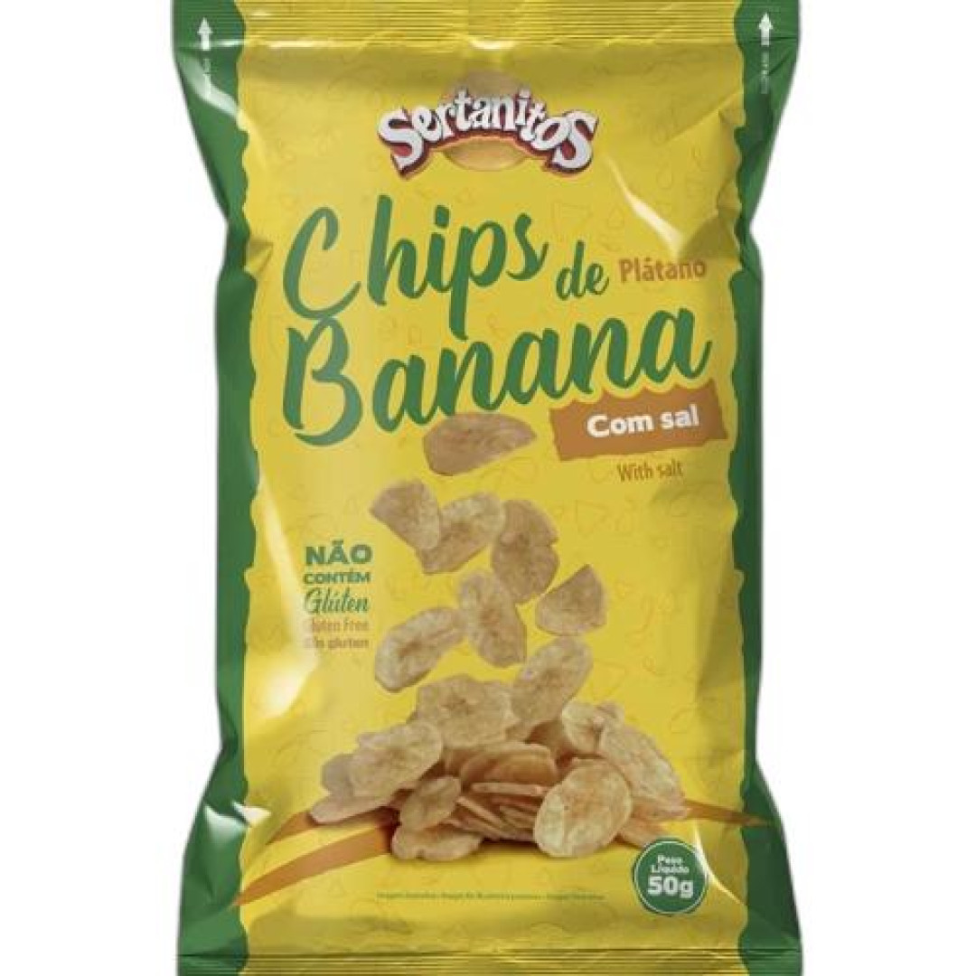 Detalhes do produto Banana Chips 50Gr Sertanitos Com Sal