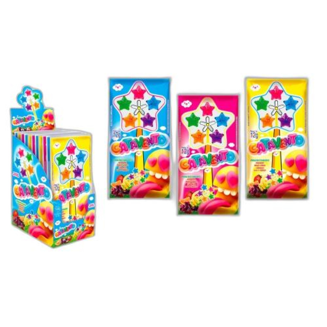 Detalhes do produto Pirl Catavento Estrela Dp 12X12G Danilla Frutas