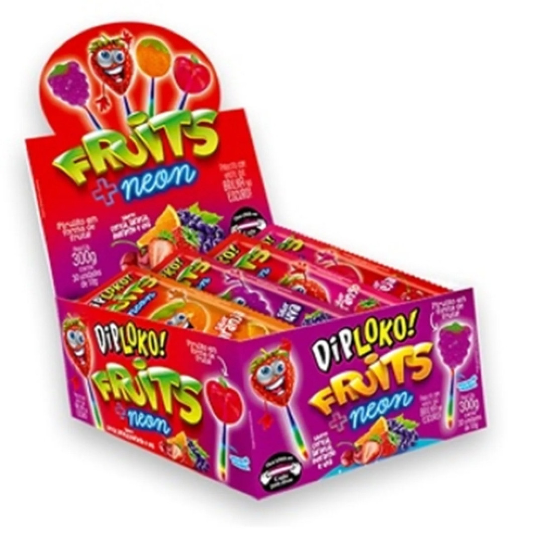 Detalhes do produto Pirl Diploko Fruits Neon Dp 30X10Gr Fruits