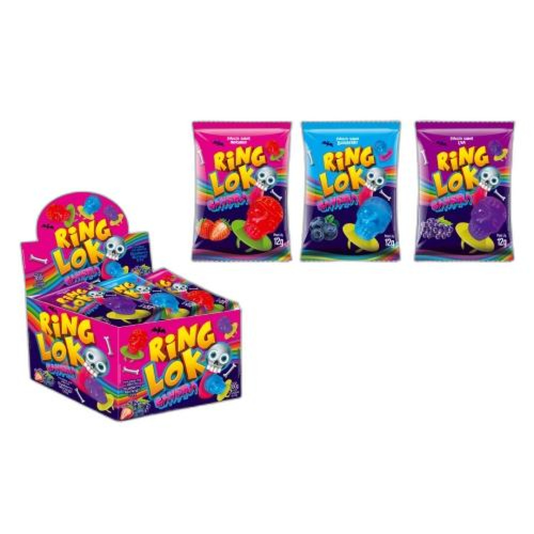 Detalhes do produto Pirl Ring Loko Caveira Dp 30X12Gr Danill Moran.uva.blueb