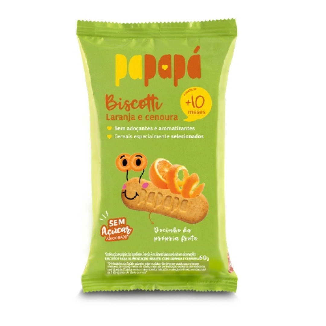 Detalhes do produto Biscotti Infantil 60Gr Papapa Laranja.cenoura