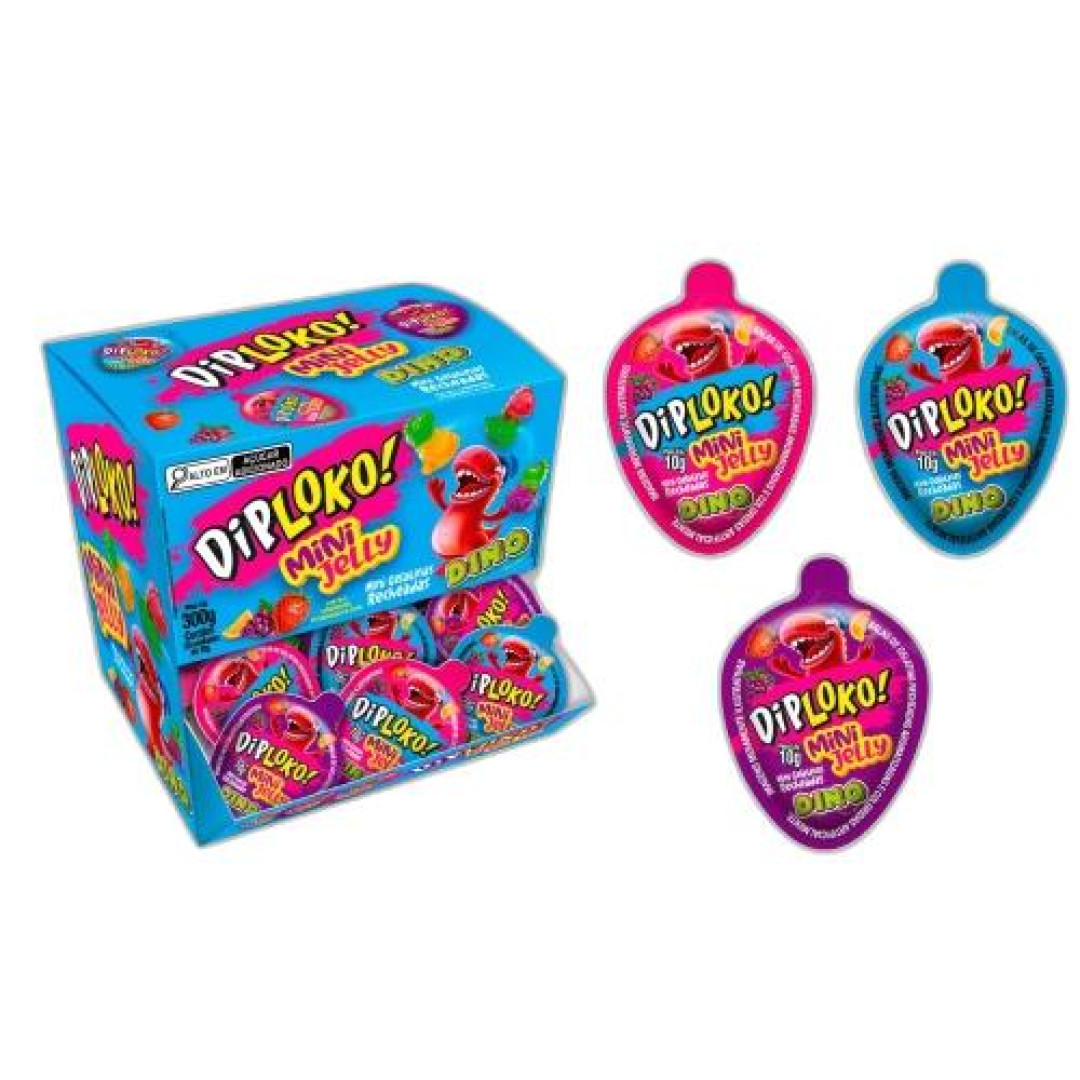 Detalhes do produto Mini Jelly Dino Recheio 30X10Gr Danil Frutas