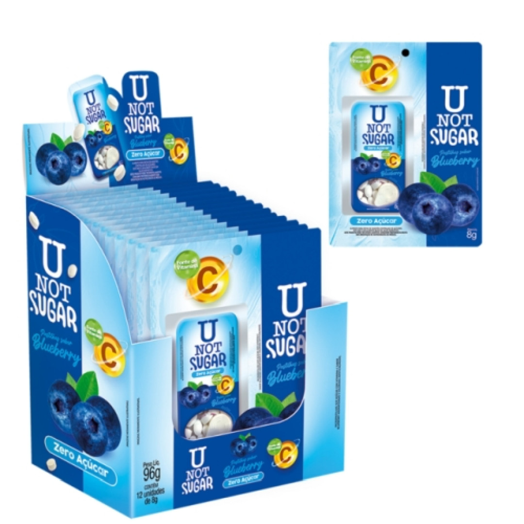 Detalhes do produto Past Not Sugar Zero 8Gr Danilla Foods Blueberry