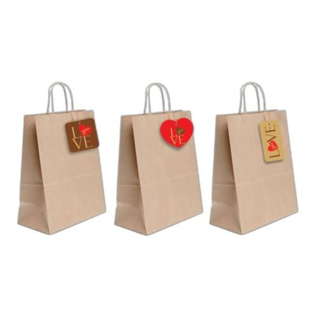 Detalhes do produto X Sacola M Love You 1Un Packpel  .