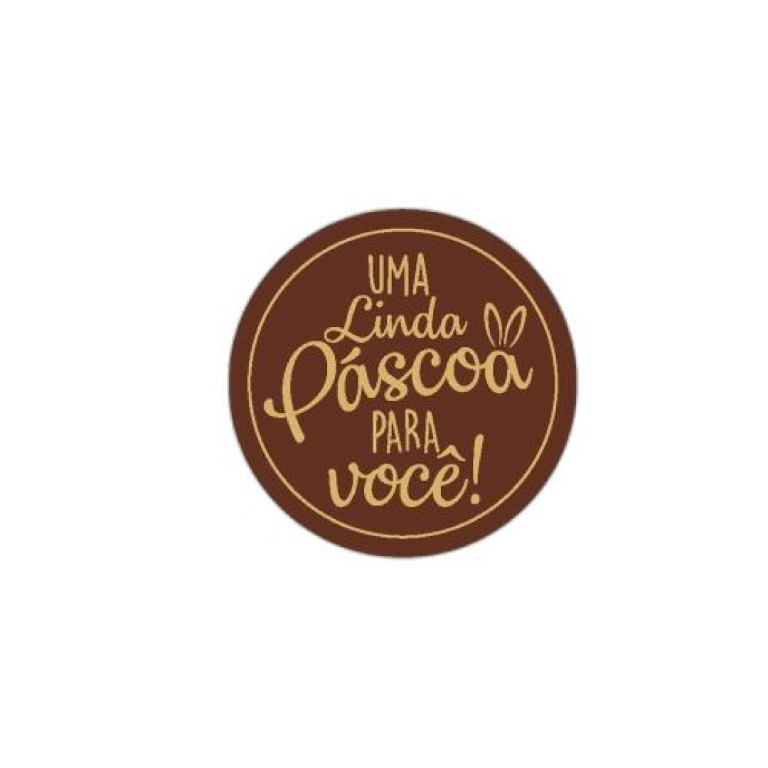 Detalhes do produto X Etiqueta Linda Pascoa 100Un Packpel Marrom