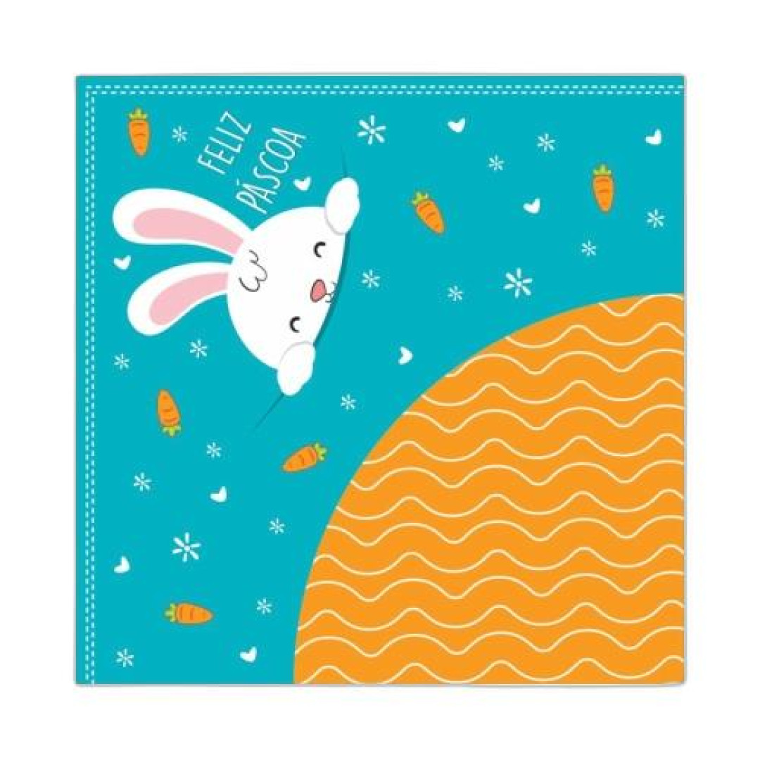 Detalhes do produto X Pack Facil Coelho Pocket 32X32Cm 25Un Turquesa