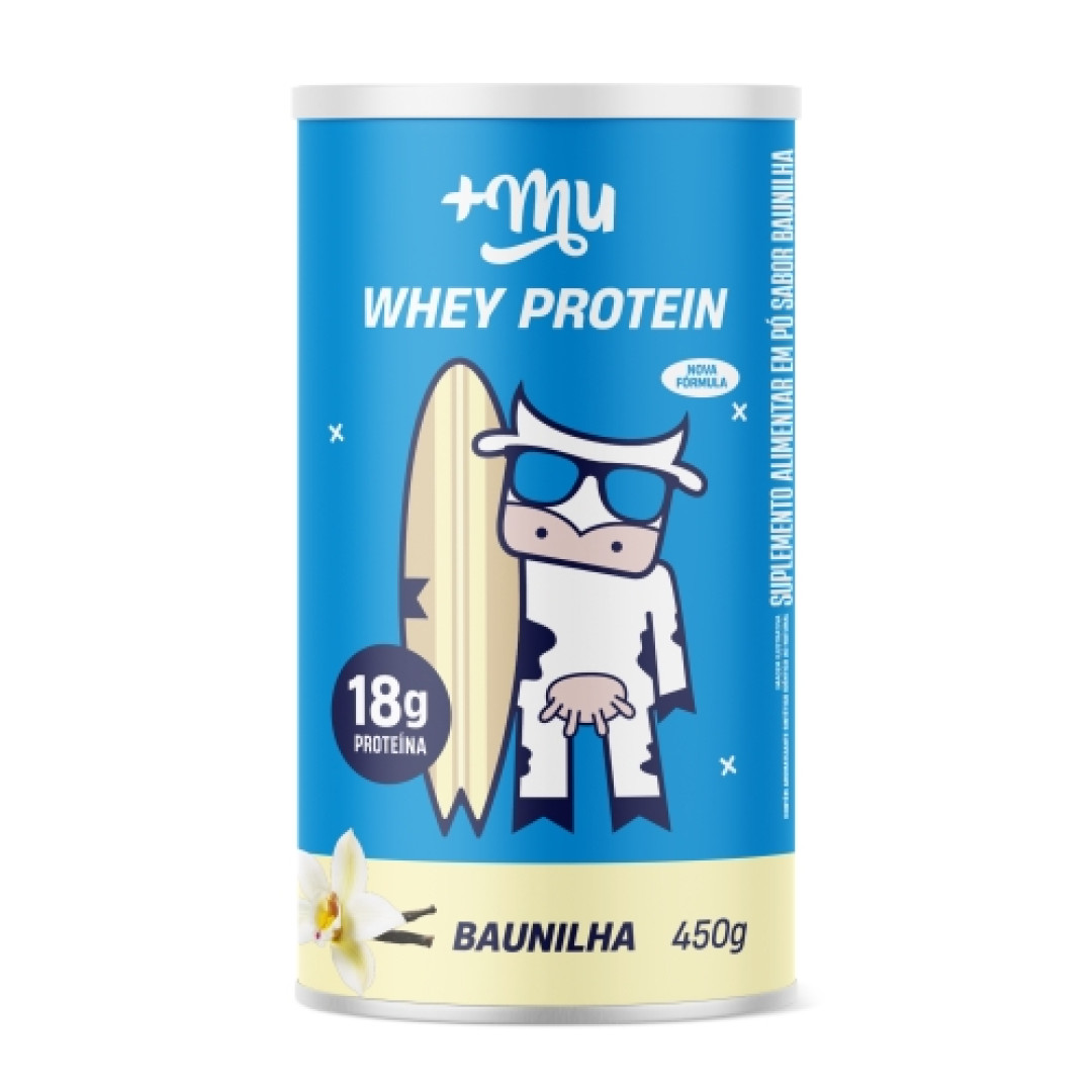 Detalhes do produto Supl Whey Protein Pt 450G Mais Mu Baunilha