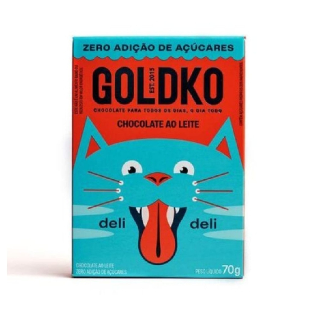 Detalhes do produto Choc Deli Deli Zero Acucar 70Gr Goldko Ao Leite