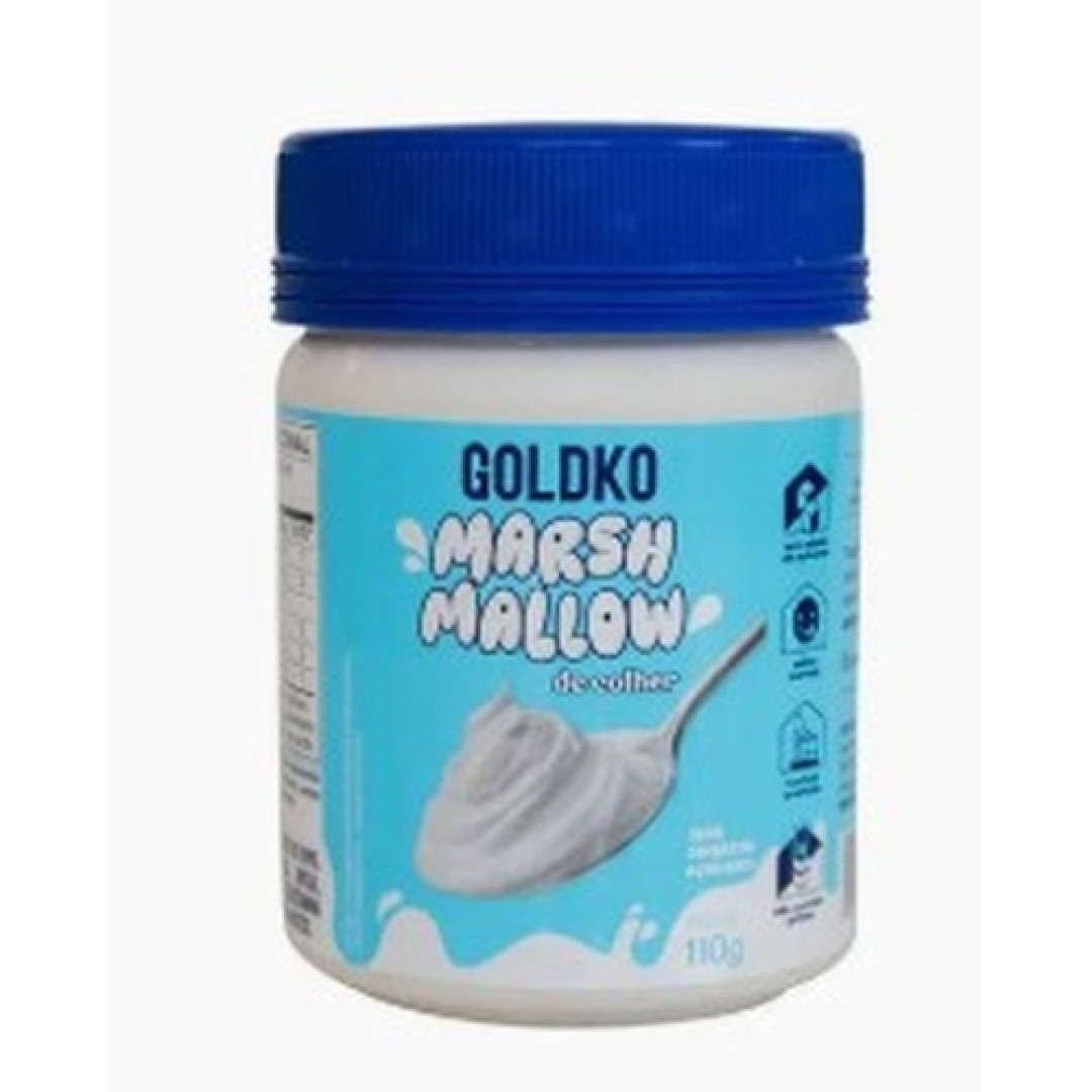 Detalhes do produto Marshmallow Zero Acucar Pt 110G Goldko Branco