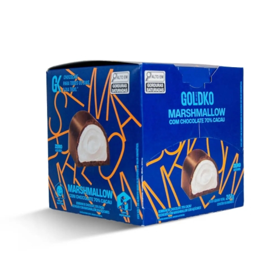Detalhes do produto Bombom 70% 18X11,5Gr Goldko Cacau.marshmall