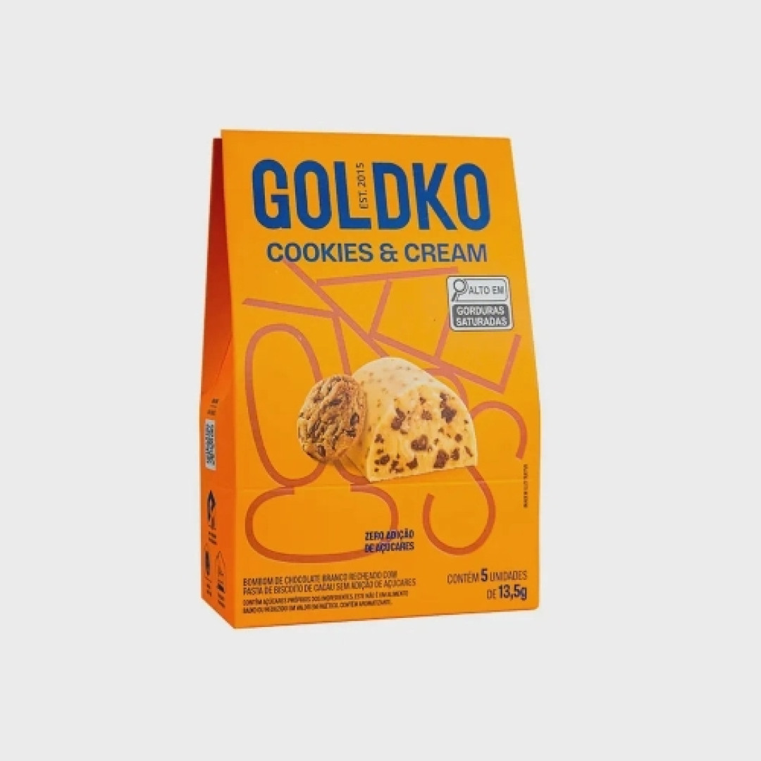 Detalhes do produto Bombom 5X13,5Gr Goldko Cookies Cream