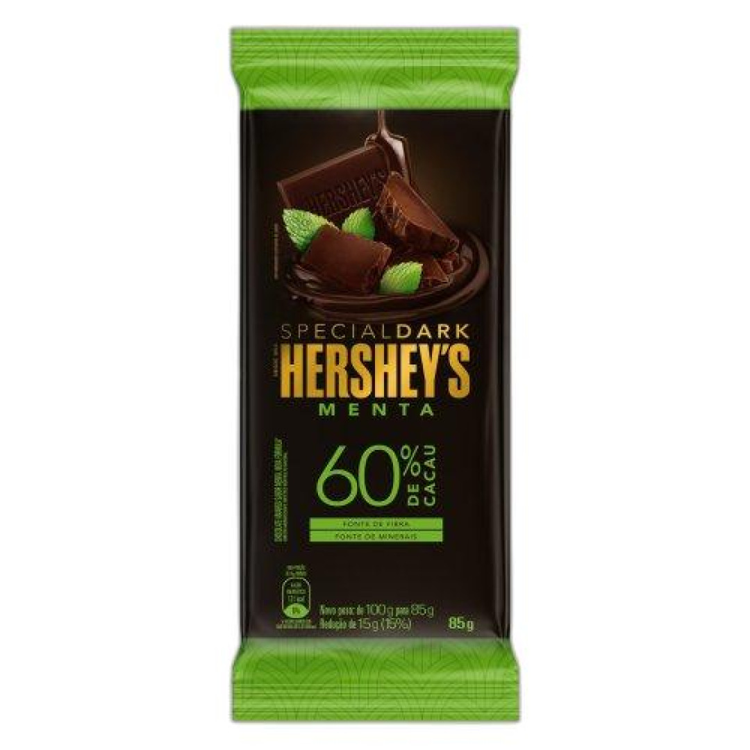 Detalhes do produto Choc Special Dark 60% 85Gr Hershey Menta