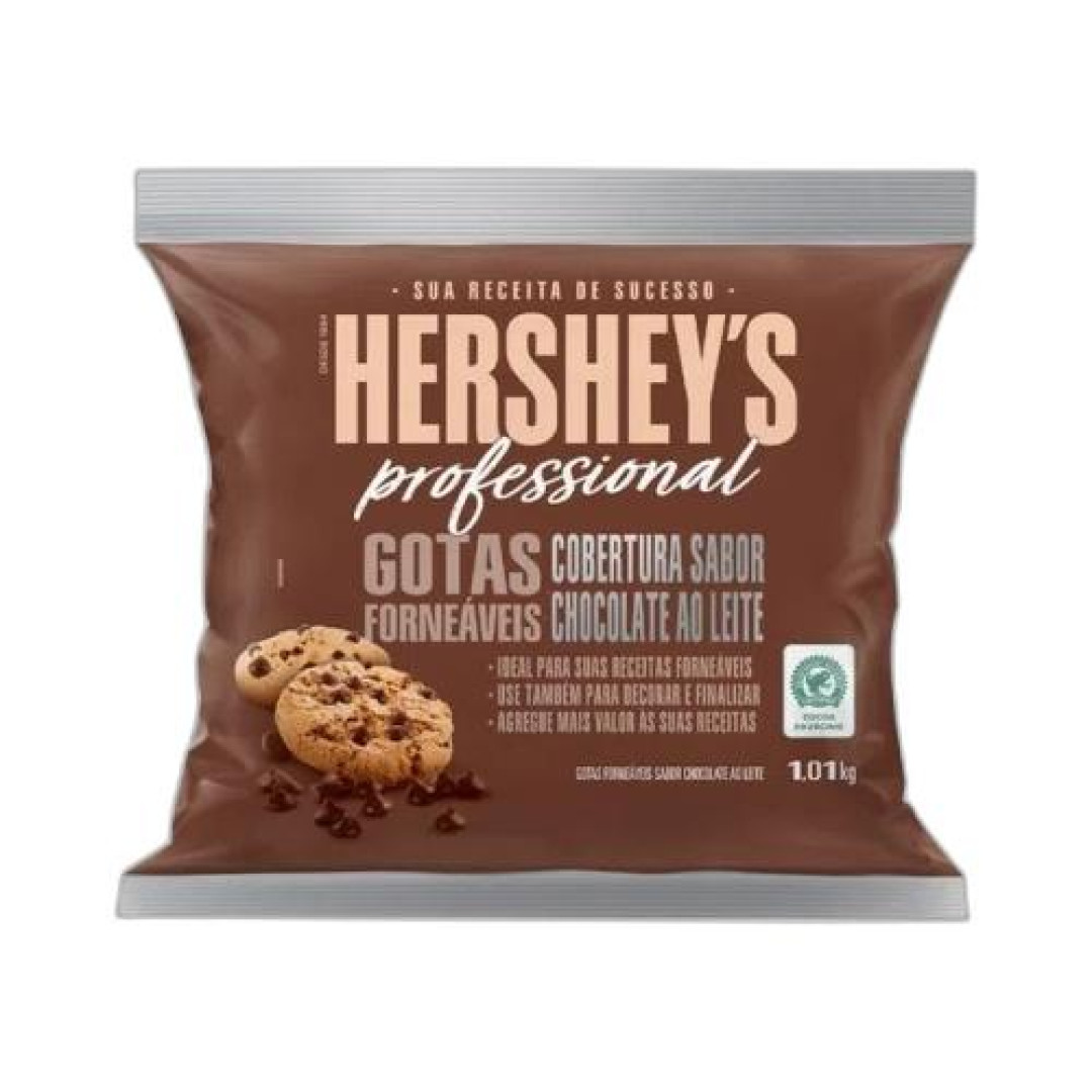 Detalhes do produto Cobert Gota Pingo 1,01Kg Hersheys Ao Leite