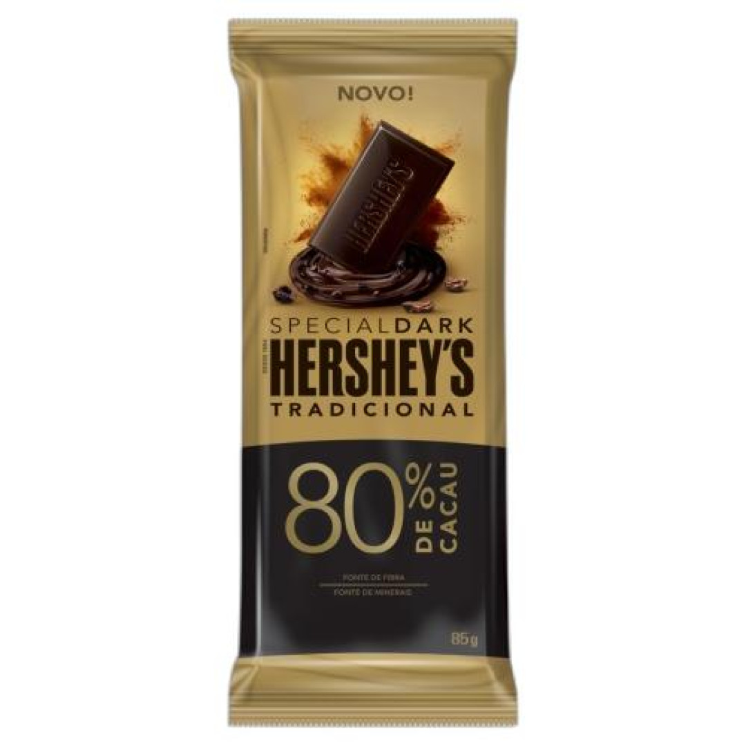 Detalhes do produto Choc Special Dark 80% 85Gr Hersheys Original