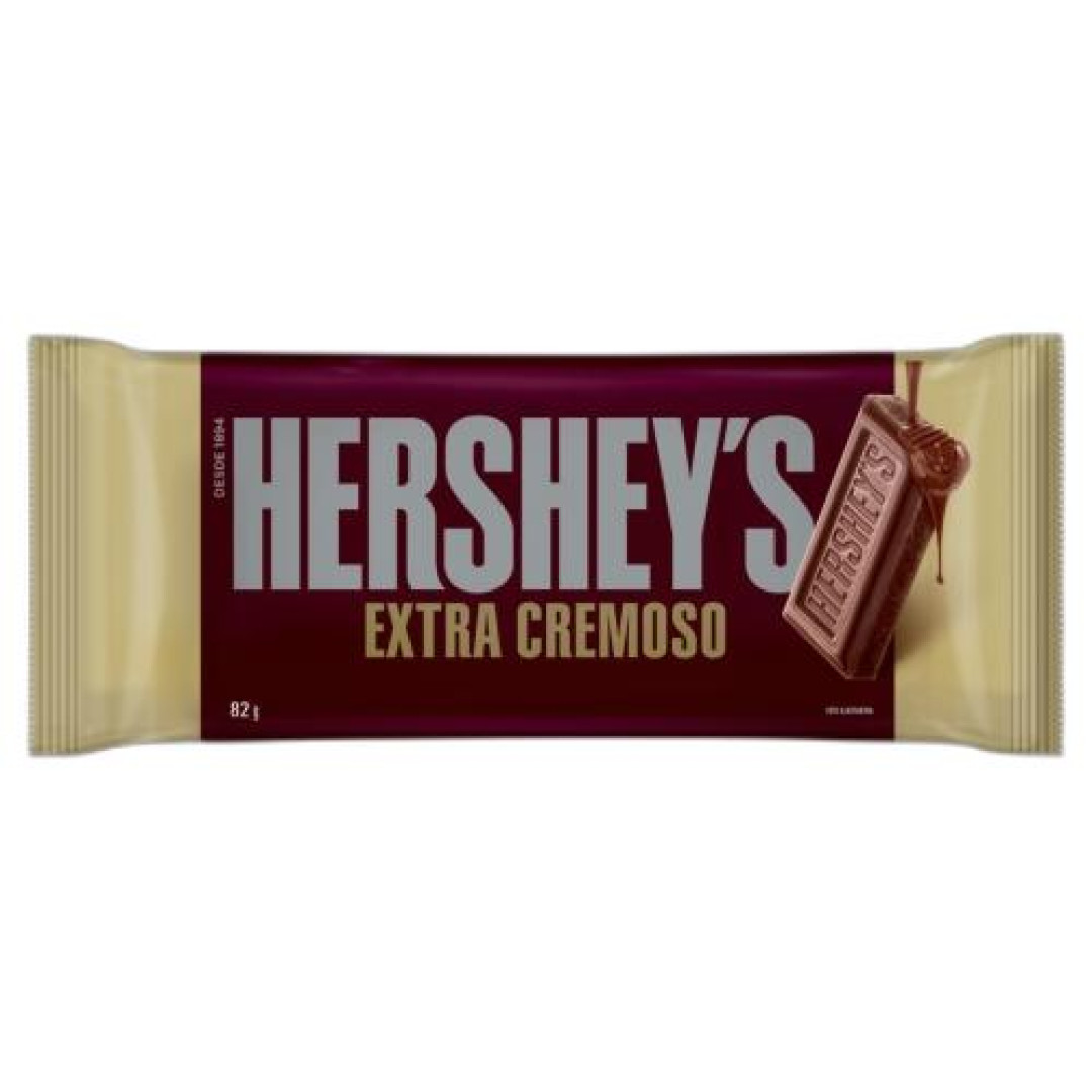 Detalhes do produto Choc Extra Cremoso 82Gr Hersheys Chocolate