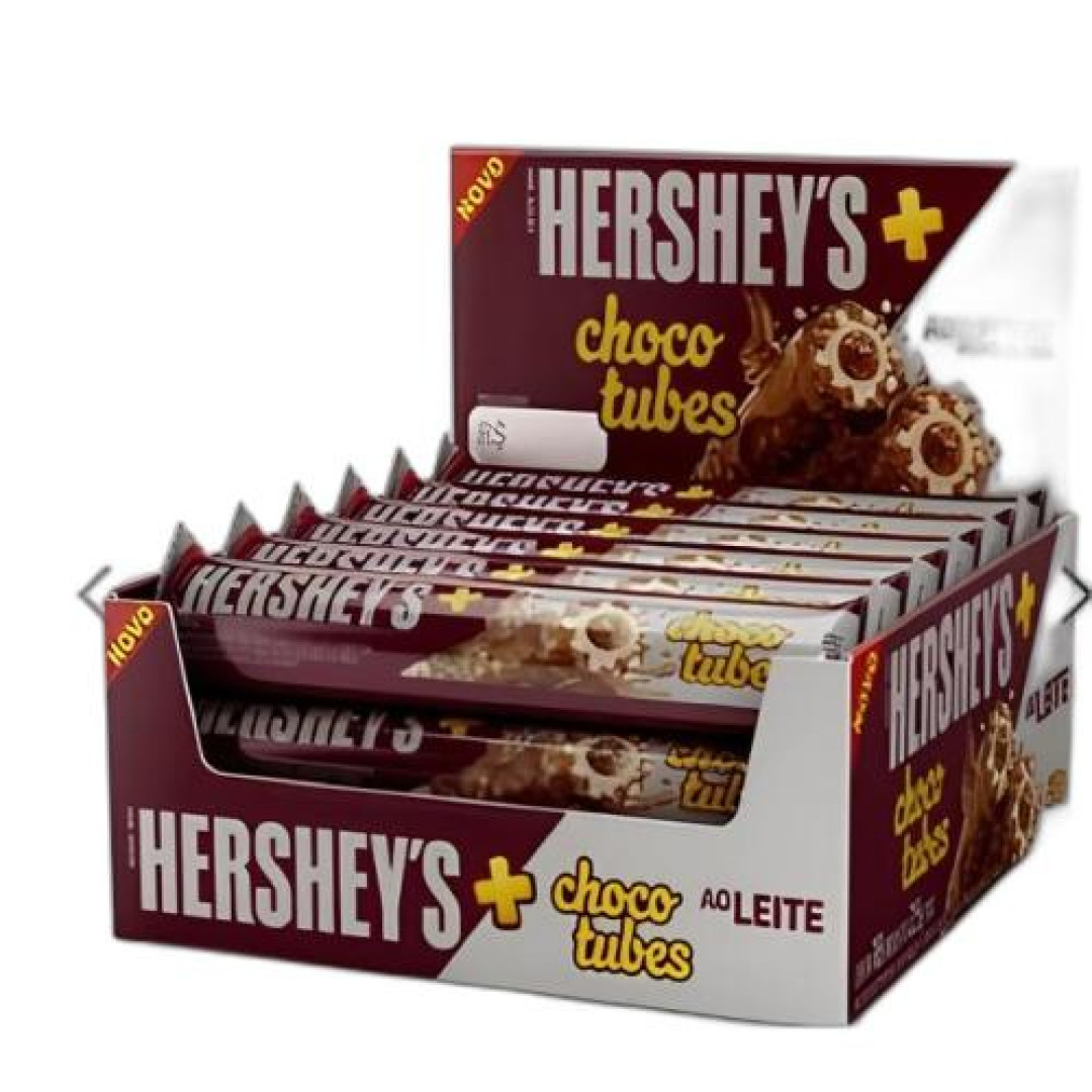 Detalhes do produto Choc Wafer Chocotubes 15X25Gr Hersheys Choc.leite