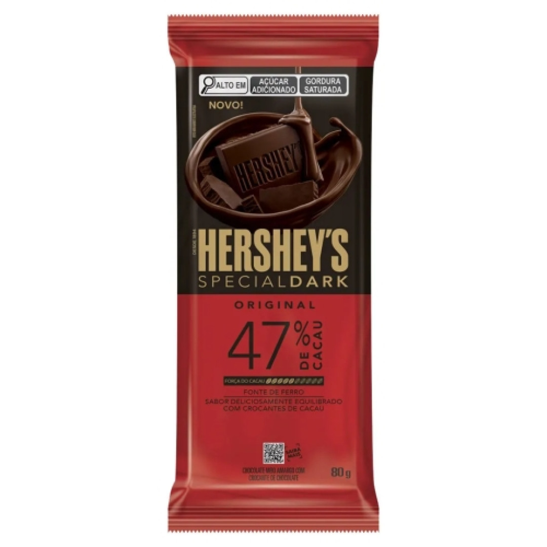 Detalhes do produto Choc Special Dark 47% 80Gr Hershey Original