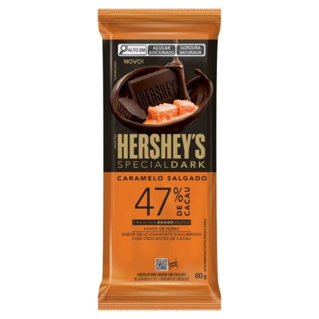 Detalhes do produto Choc Special Dark 47% 80Gr Hershey Caramelo.salgad