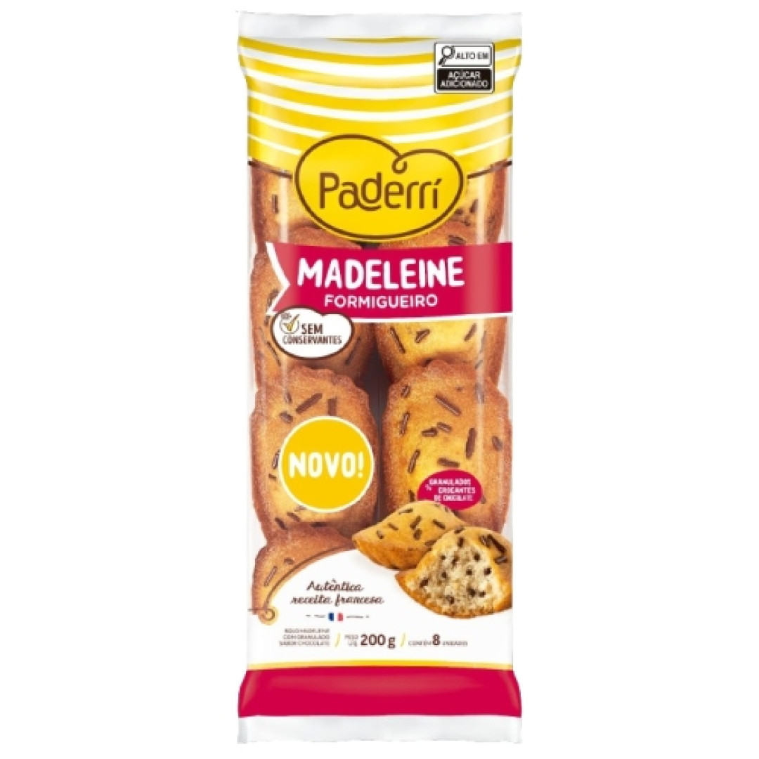 Detalhes do produto Bolo Madeleines 200Gr Paderri Formigueiro