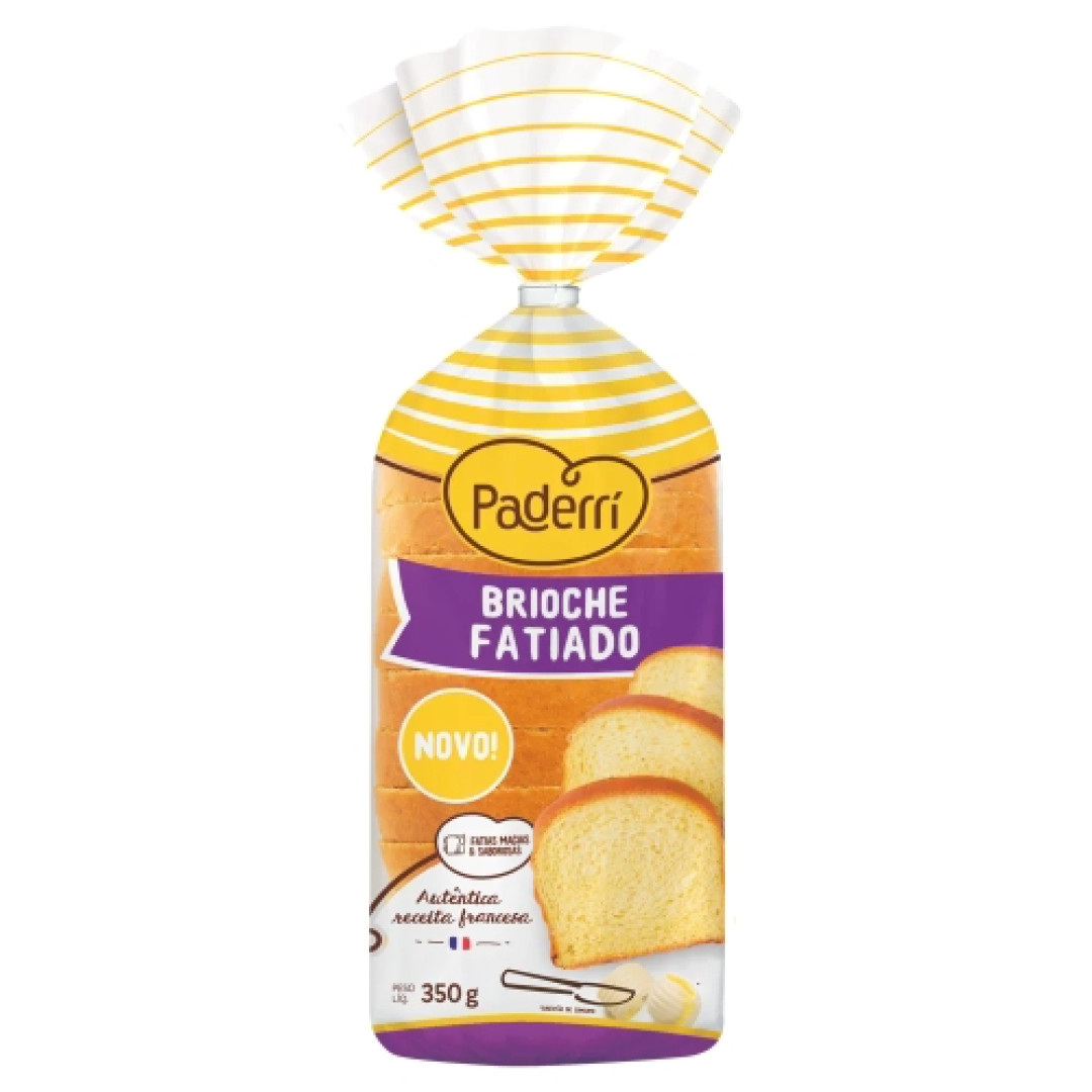 Detalhes do produto Pao Brioche Fatiado 350Gr Paderri .