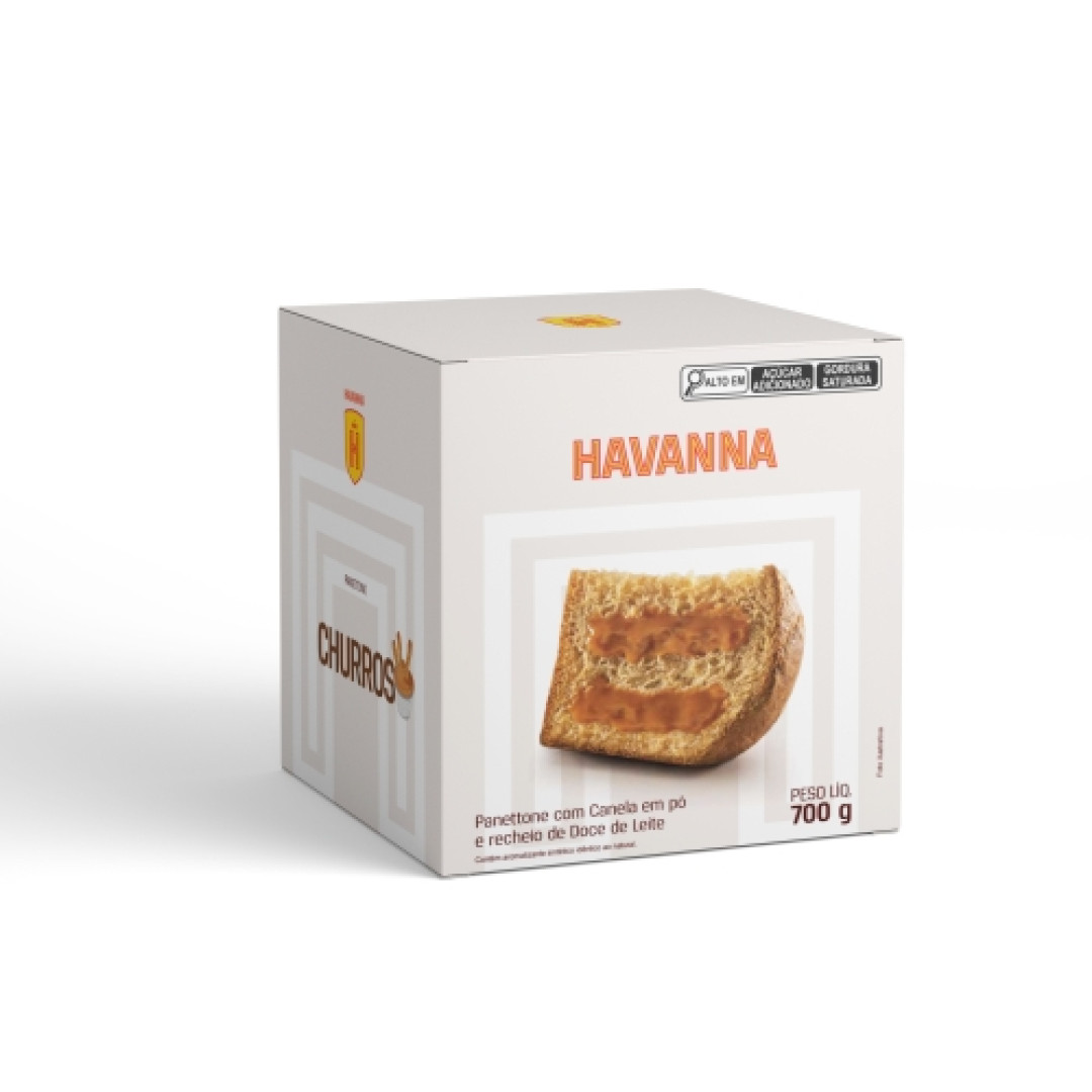 Detalhes do produto Panetone Havanna 700Gr Amora   Churros